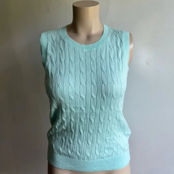 NWT J.Crew Factory Cable sweater shell - Picture 1 of 8